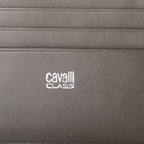 Cavalli Class Men's "Downtown" Chocolate Brown Leather Bifold Wallet - Picture 3 of 5